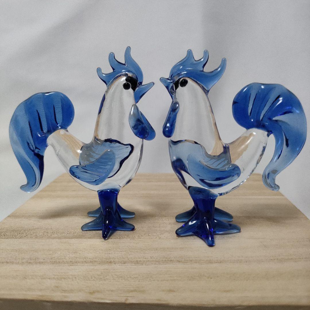 5点セット】ガラス細工 工芸品 動物 置物 オブジェ ヴィンテージ