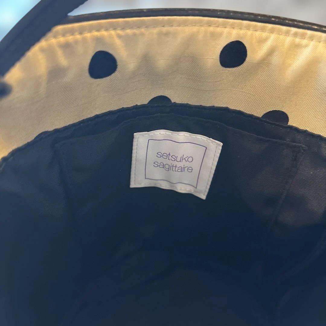 美品★定価3.8万★セツコサジテール　ドットシティ　ベージュ　ショルダーバッグ