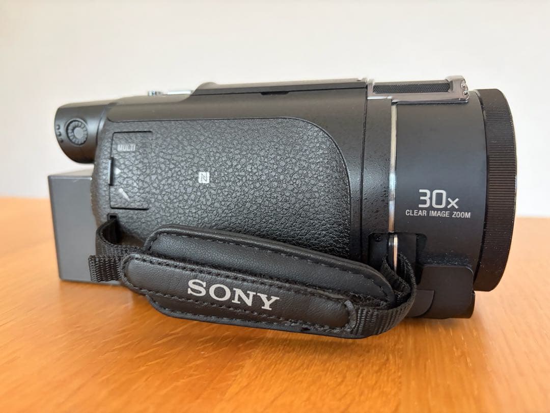 SONY 4K ビデオカメラ FDR-AX60、SONY純正ステレオマイクロホン