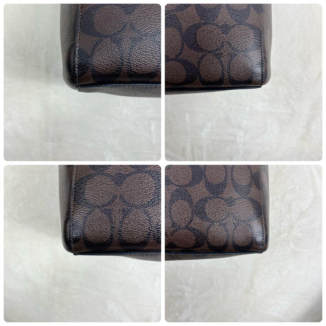 【極美品】 コーチ ホーボー ショルダー ハンドバッグ 2way シグネチャー