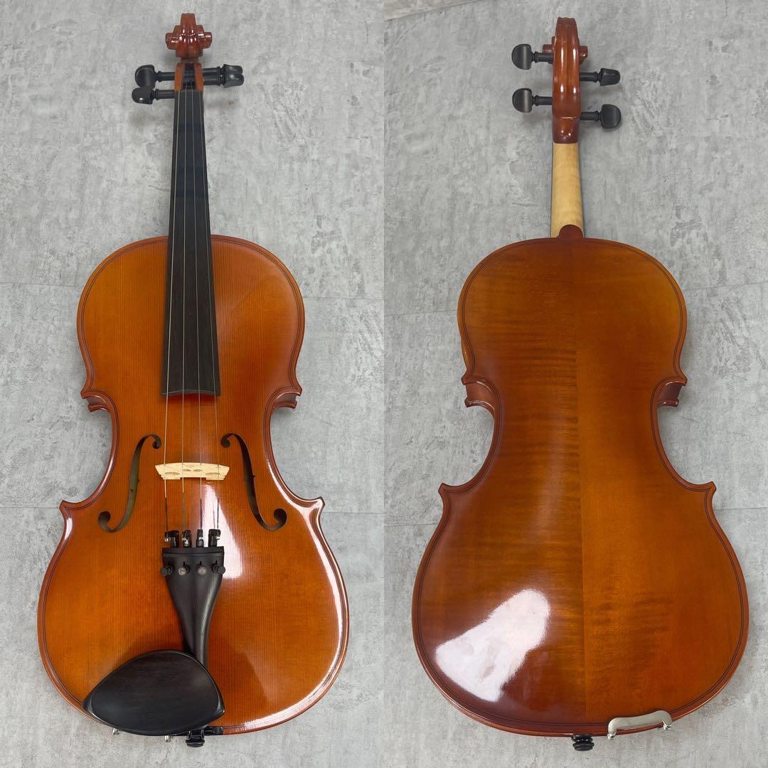 希少　メンテナンス済み　アースミュージック　ヴィオラ　弓　肩当て　ケース　虎杢