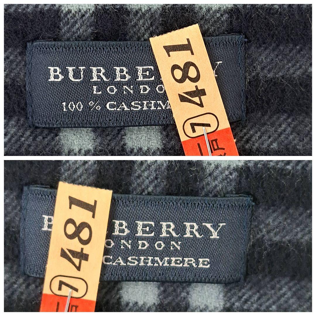 極美品☆クリーニング済み BURBERRY LONDON カシミヤ マフラー