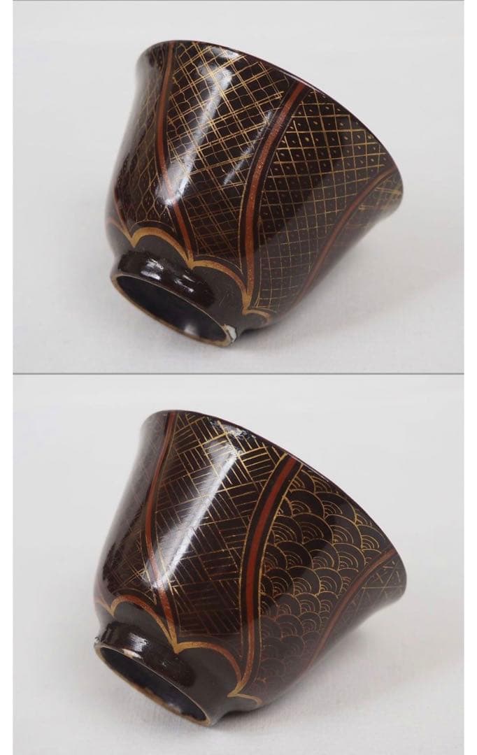 送料無料 極希少 江戸後期～明治期豊楽焼煎茶碗5客 箱付 茶道具 - dev