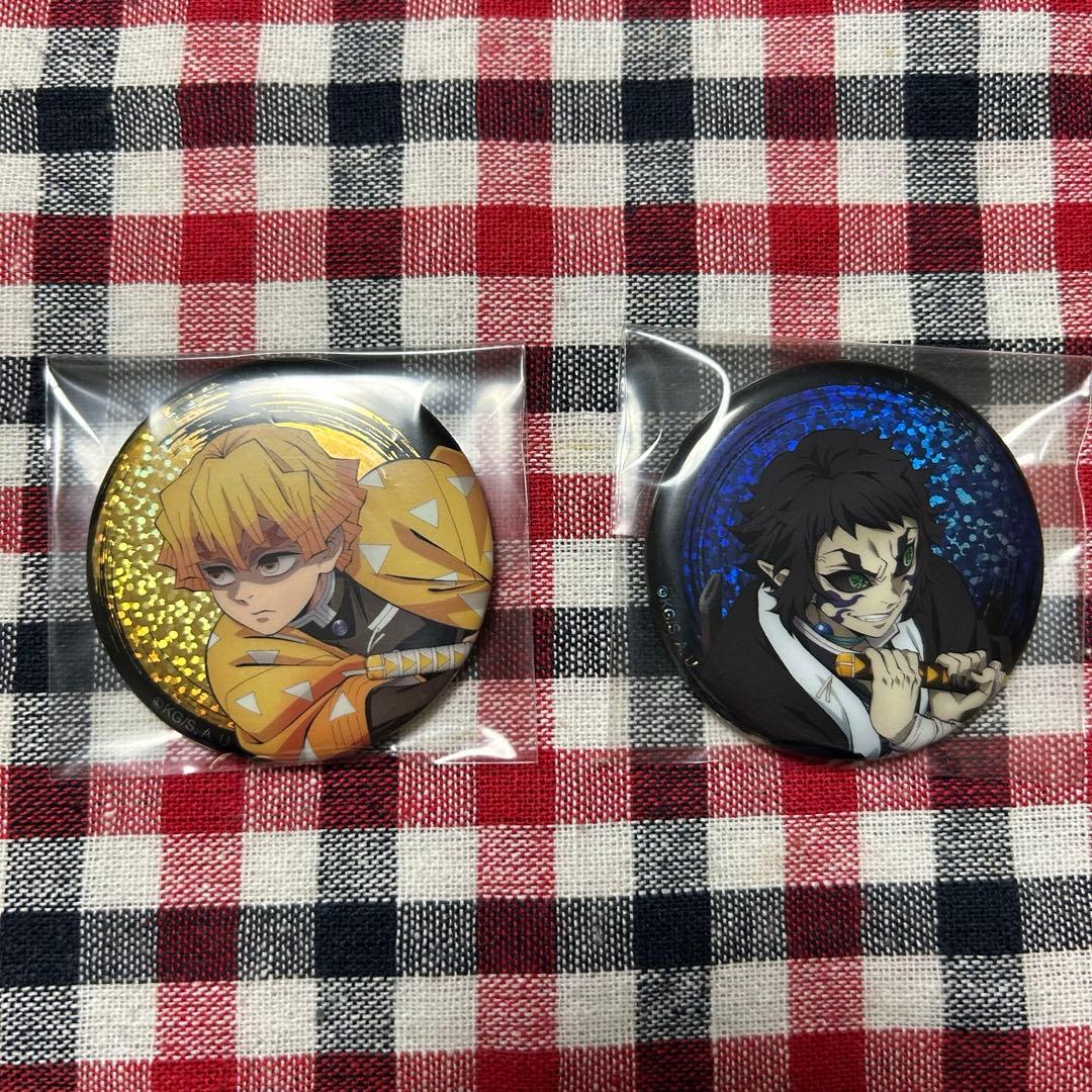 鬼滅の刃 映画 缶バッジ グリッター 獪岳 善逸 - メルカリ