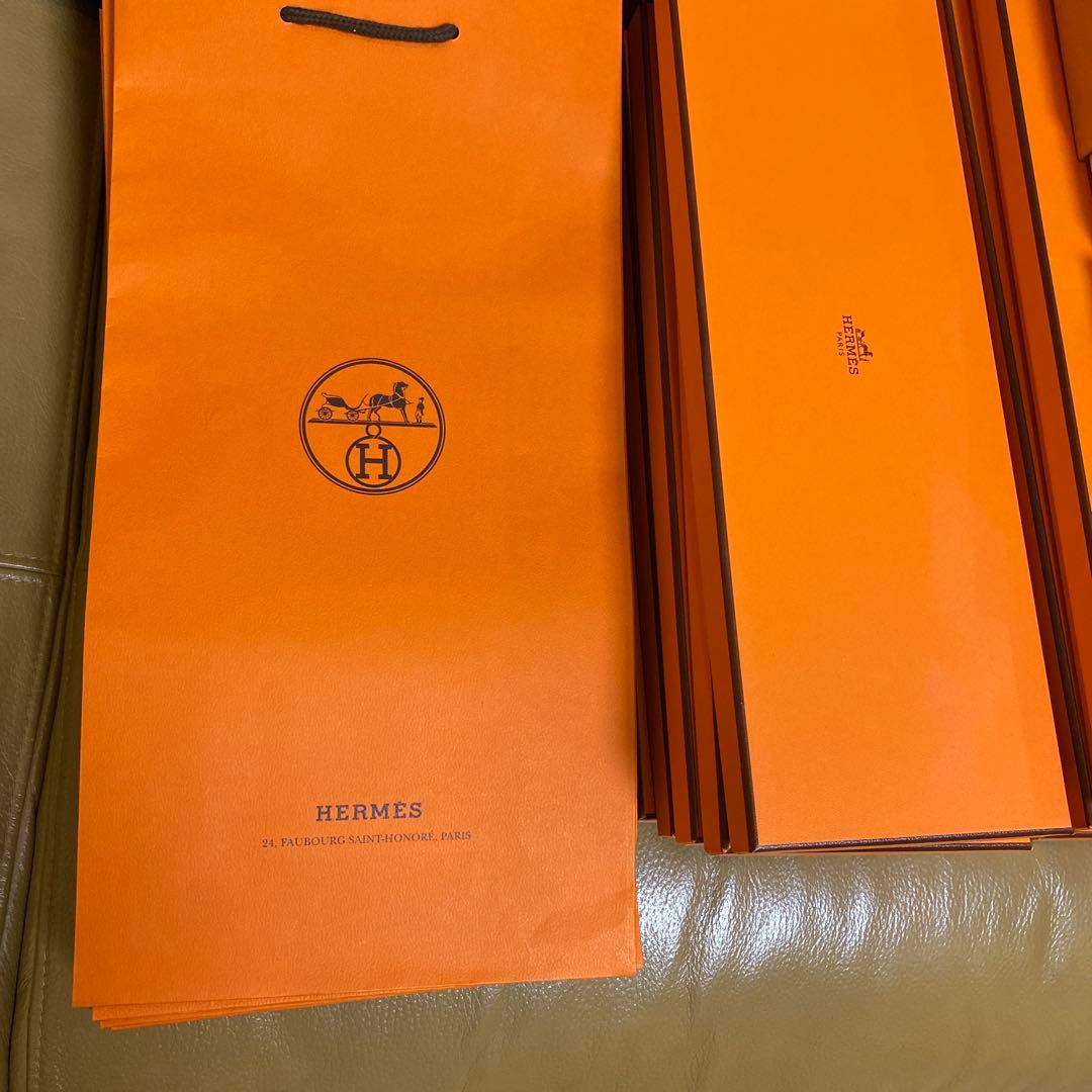 エルメスHERMES ルイヴィトン ネクタイ 空箱紙袋 21点セット エルメス