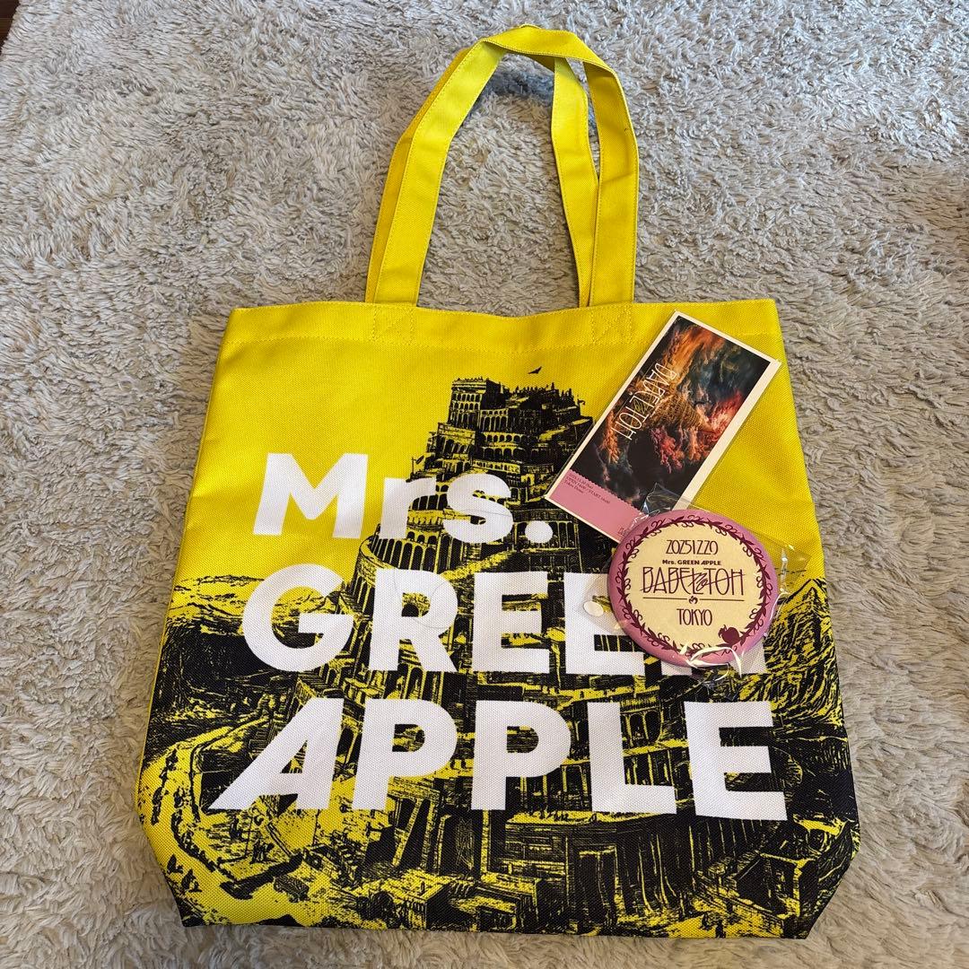 Mrs. GREEN APPLE バベルの塔　トートバッグ 福岡公演】“BABEL no TOH” トートバッグ / A – Mrs. GREEN APPLE