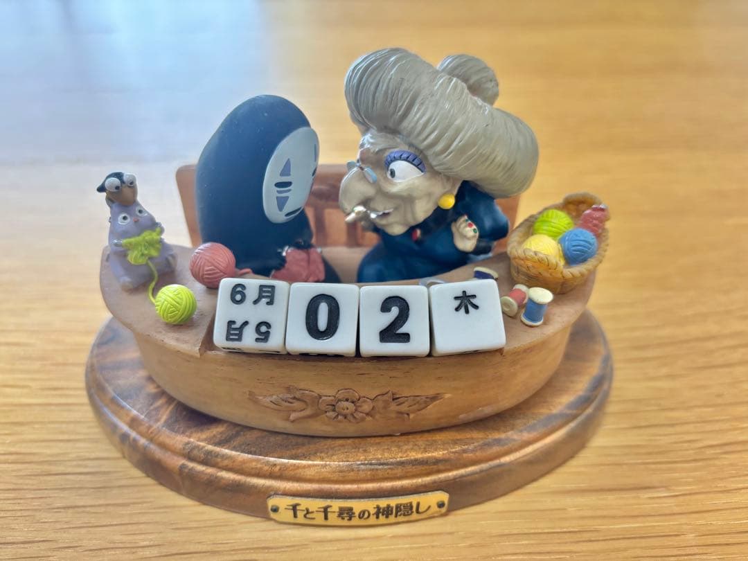 スタジオジブリ 千と千尋の神隠し 万年カレンダー 湯婆婆 カオナシ 坊