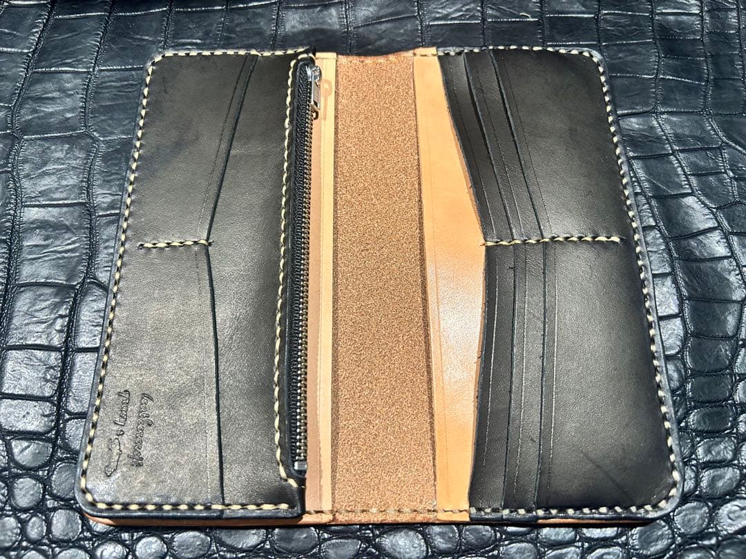 Gravy Leather 栃木レザー×コードバン 長財布 ロング ウォレット