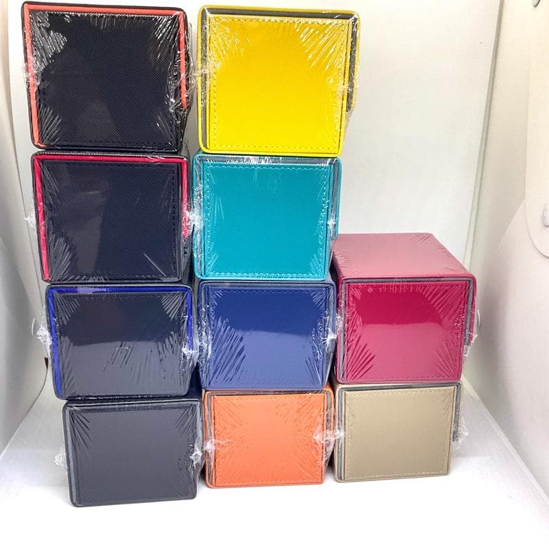 訳アリ デッキケース 10色セット レザー調 マグネット カードケース