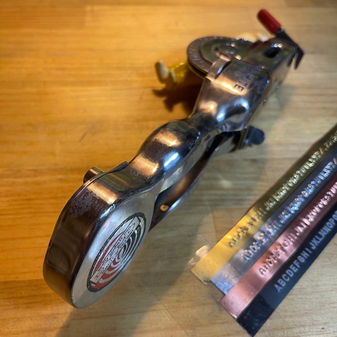 □製品保証□【美品・機関良好】ダイモ DYMO M-2C クローム 181-13 パンチ