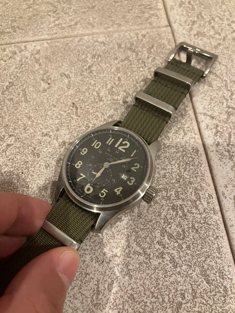 HAMILTON ハミルトン カーキオフィサー natoベルト　希少