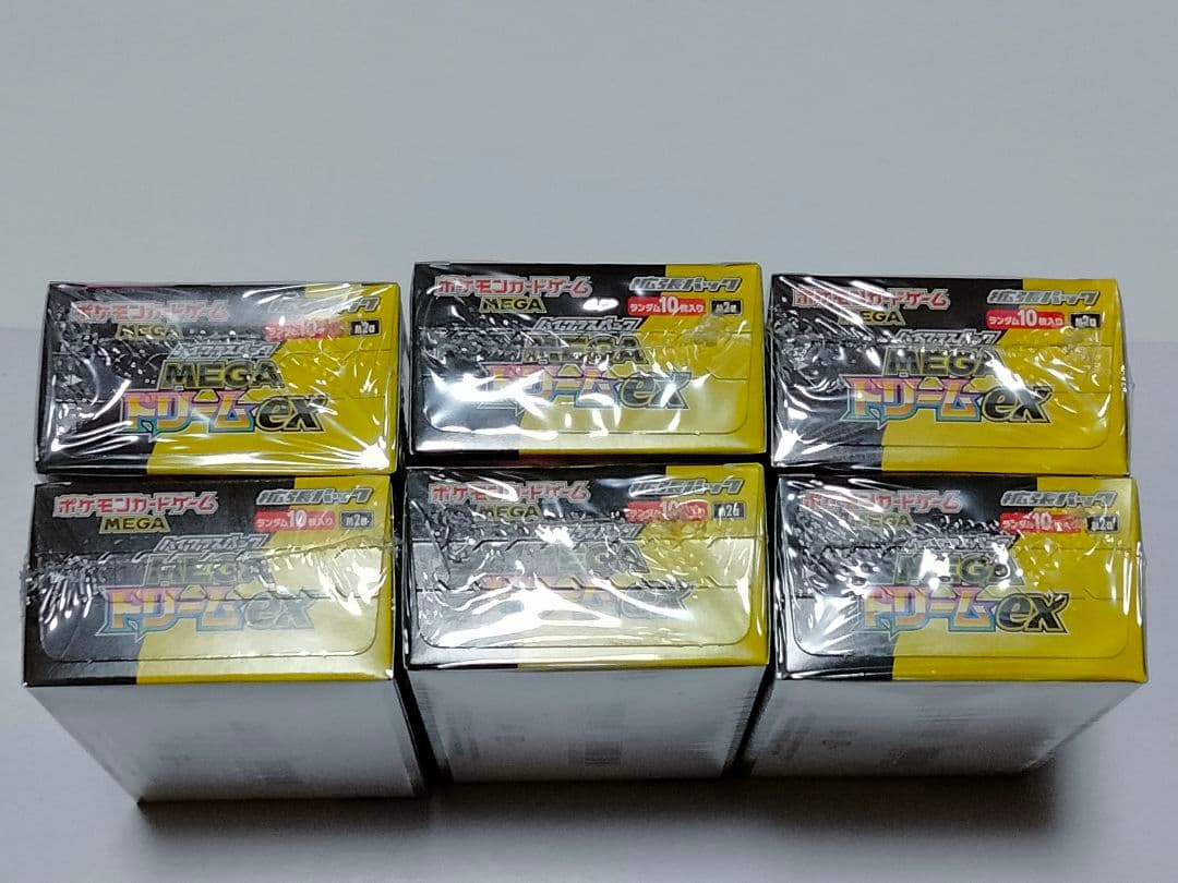 ポケモンカードゲーム MEGAドリームex シュリンク付き 6BOX