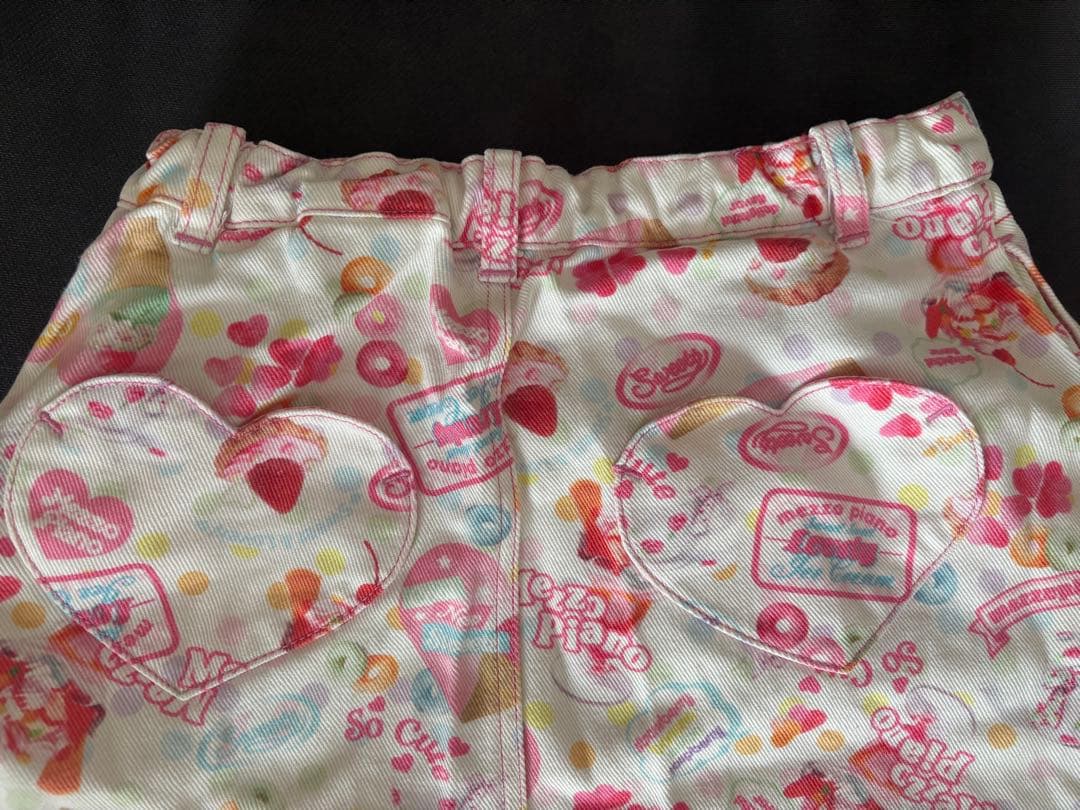 メゾピアノ平成レトロ Y2K スイーツ柄スカート130