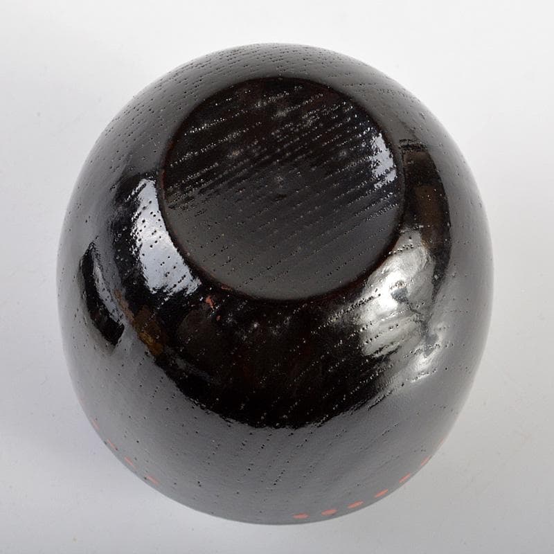 茶道具　円能斎好　黒漆　棗　花押あり　共箱　V　6351