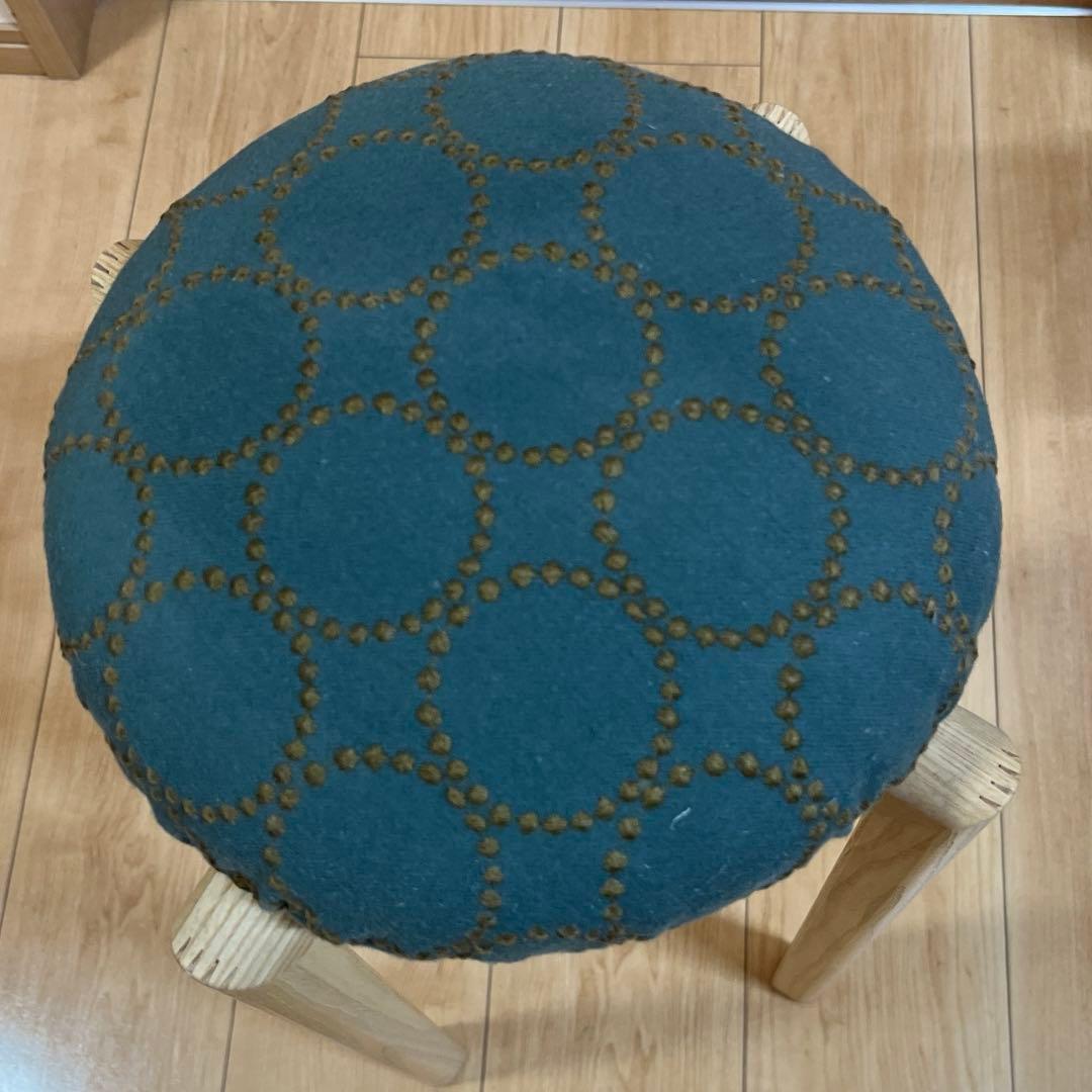 マッシュルームスツール　匠工芸　Lサイズ　ミナペルホネン　タンバリンカバー