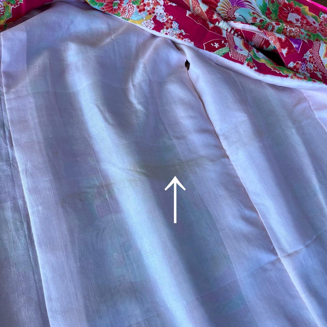 正絹 アンティーク着物 レトロ着物 ☆宝船 鶴丸 おめでたいがいっぱい 七五三