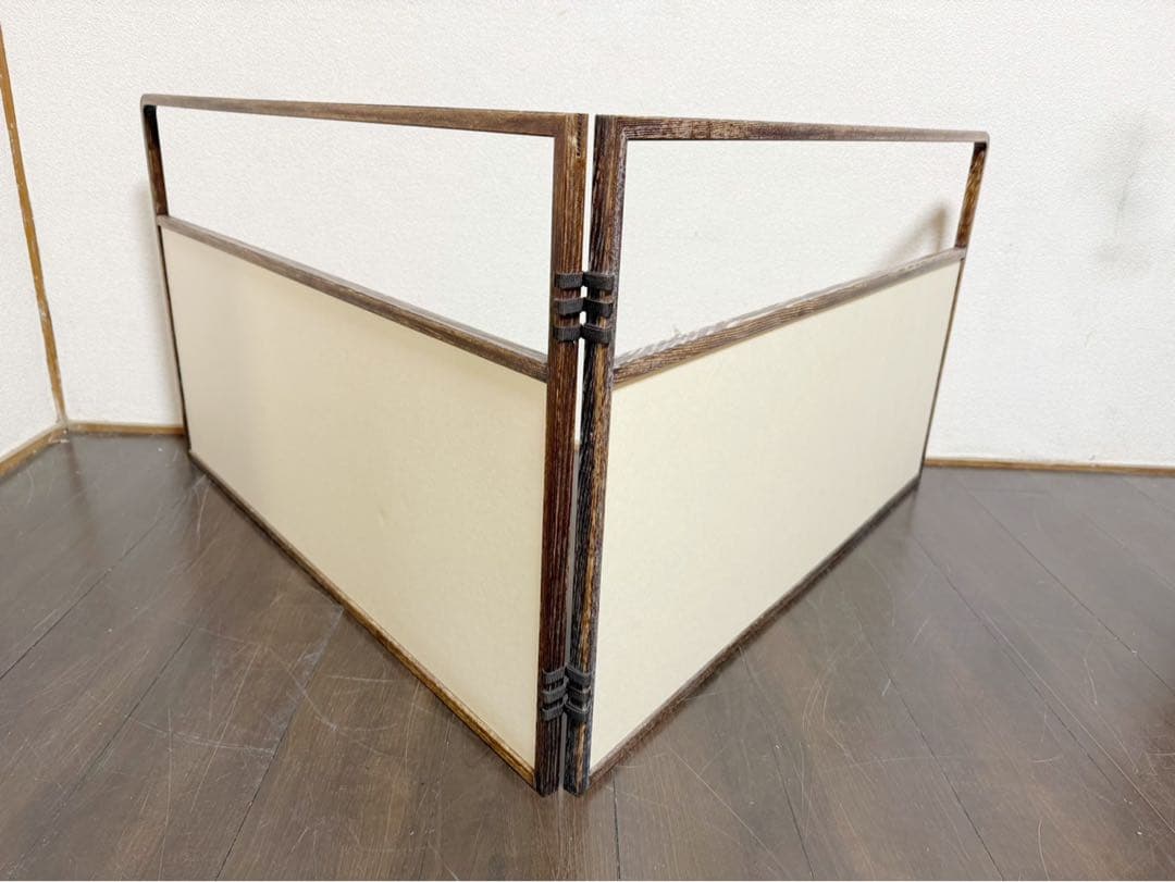 茶道具 桑缘 雲鵬 風炉先屏風 裏白 上透かし 両面使い 茶室道具