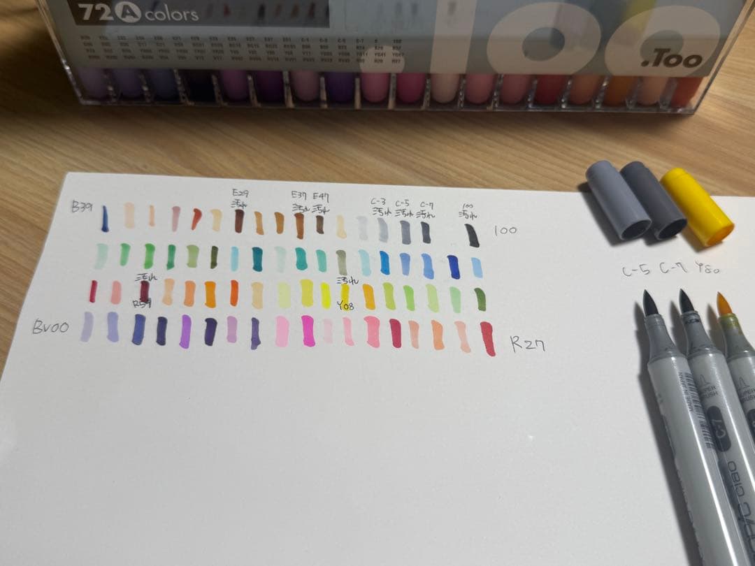 Copic Ciao 72色 マーカーセット