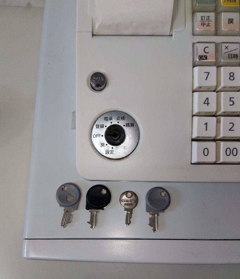 CASIO TE-340 レジスターカシオ レジスター TE-340WE ホワイト CASIO