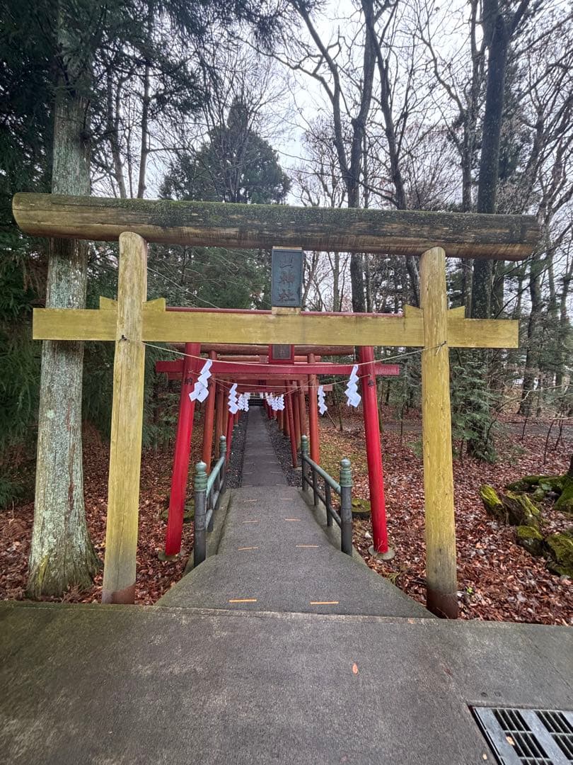 山梨セット出したいかなと 山梨県新屋山神社 日本一金運