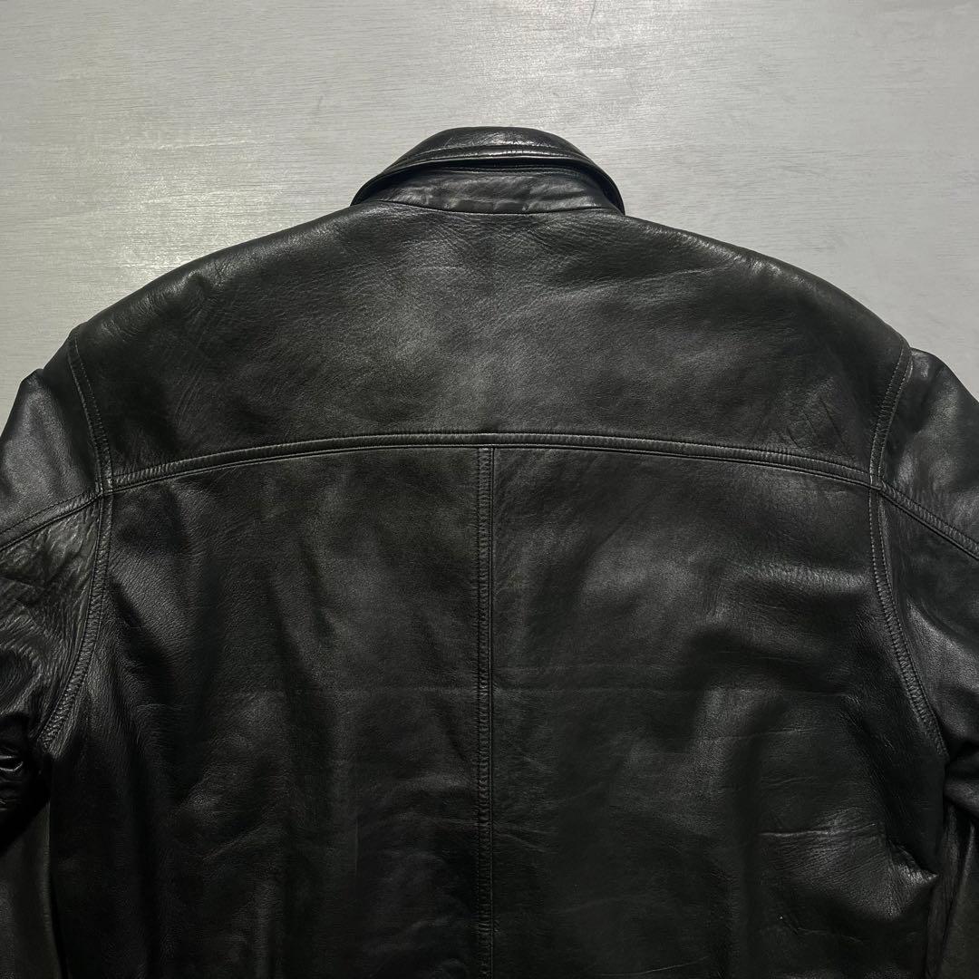 vintage A-2 レザージャケット 深水光太 ショート丈 羊革 短丈 黒