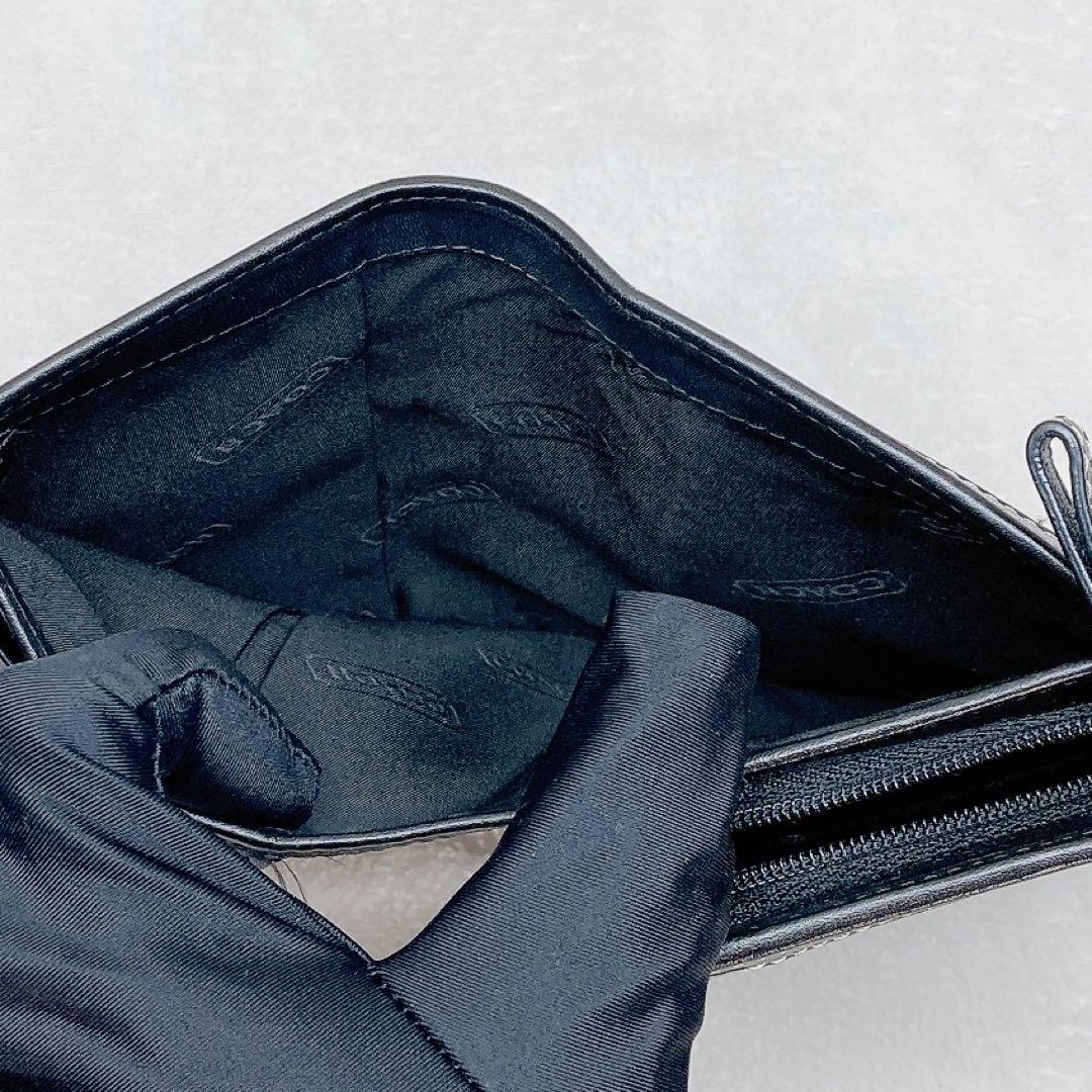 Coach Soho Signature Flap Wallet Black Coach Soho Mini Signature