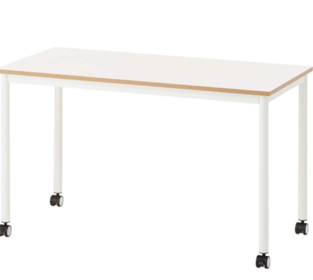 オフィステーブル ホワイト キャスター付き 180cm 3台セット 楽天市場
