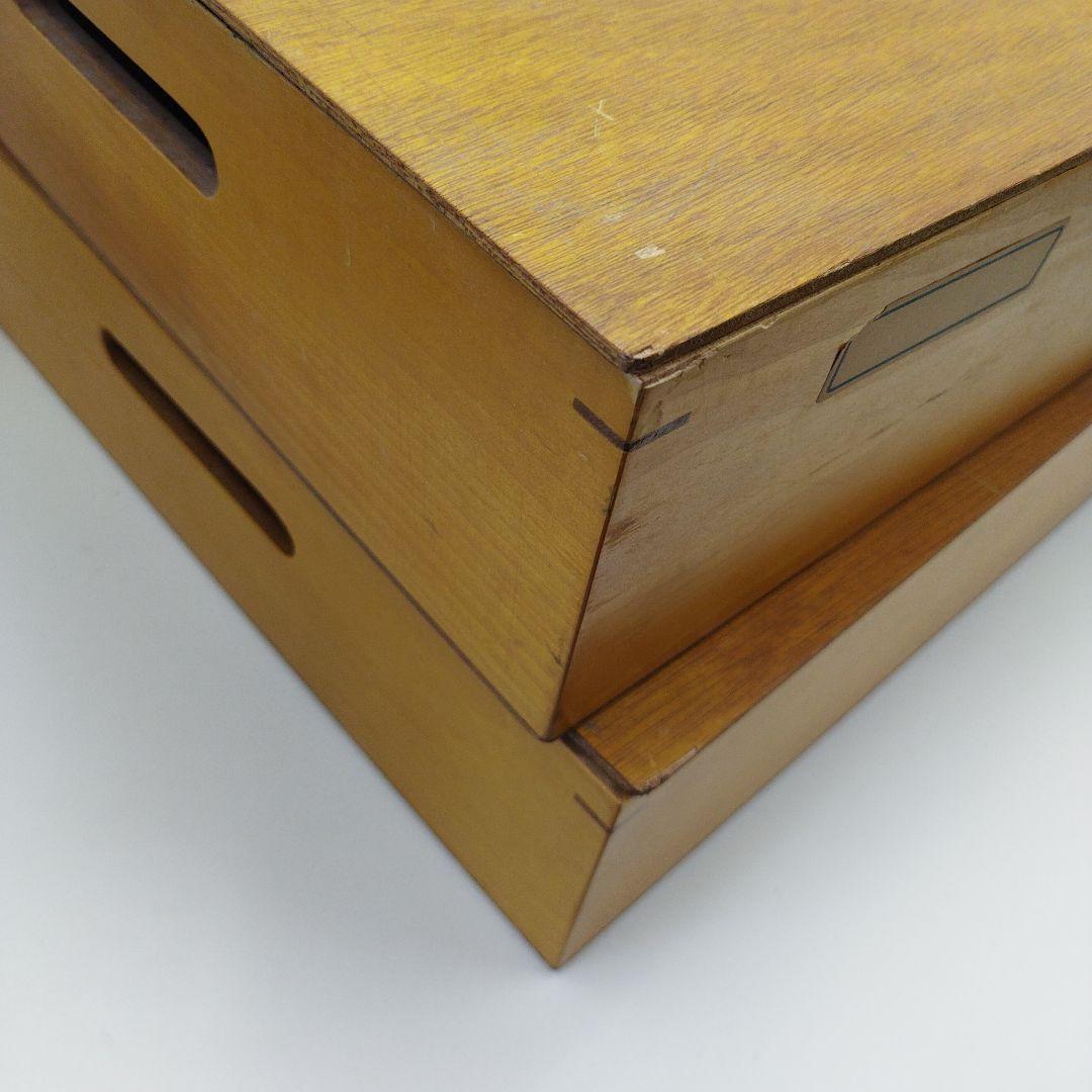 木箱コレクション箱岩石石アート化石作品陶器収納収集整理箱