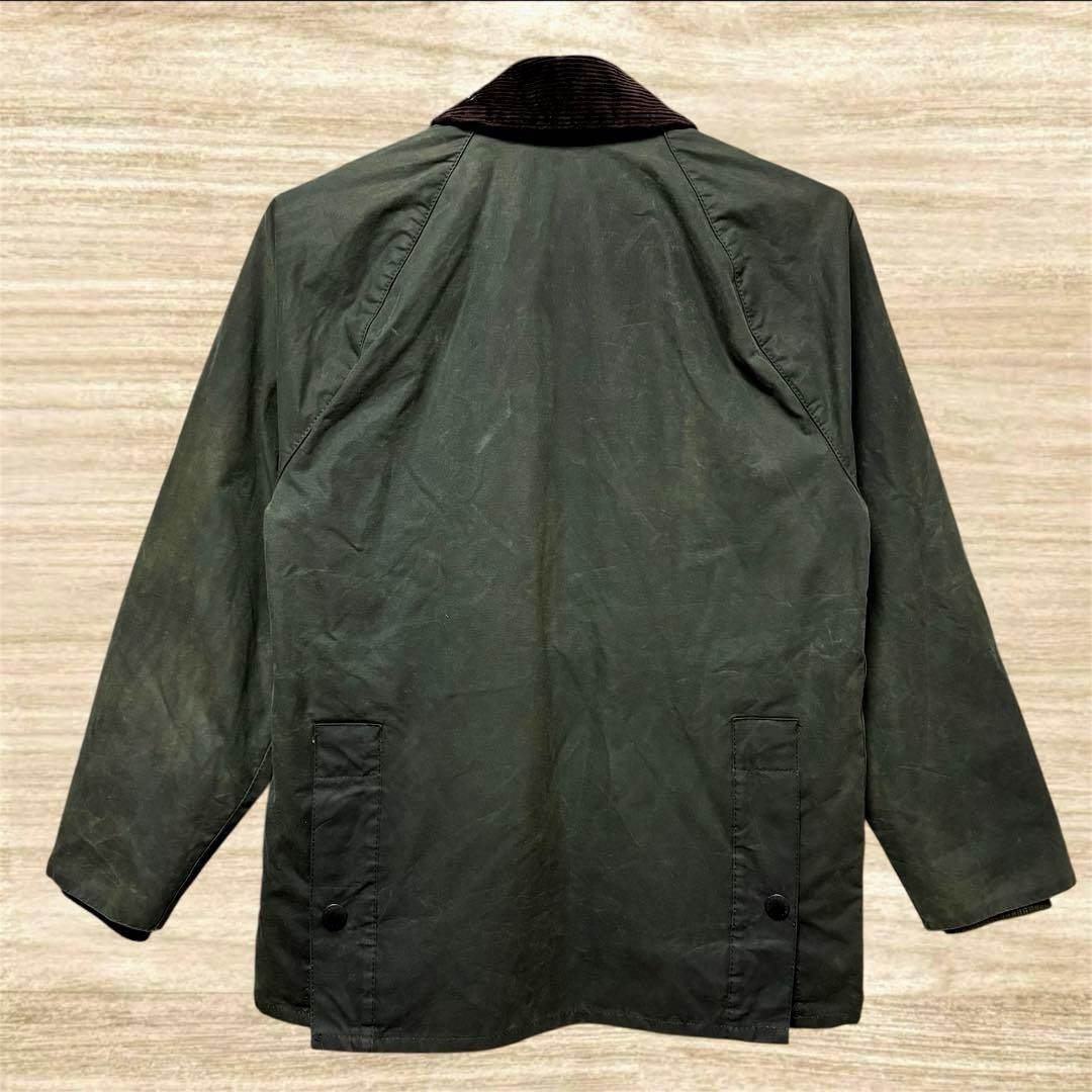 ニ*ー様 美品 Barbour ビデイル 英国 ワックスジャケット グリーン S