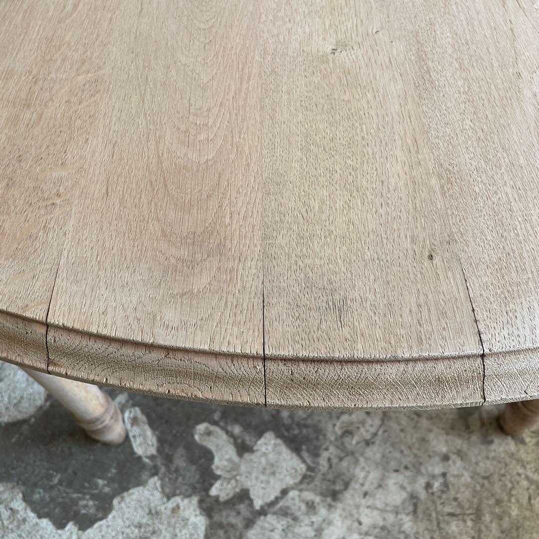 ビンテージ　ラウンドダイニングテーブル　 剥離