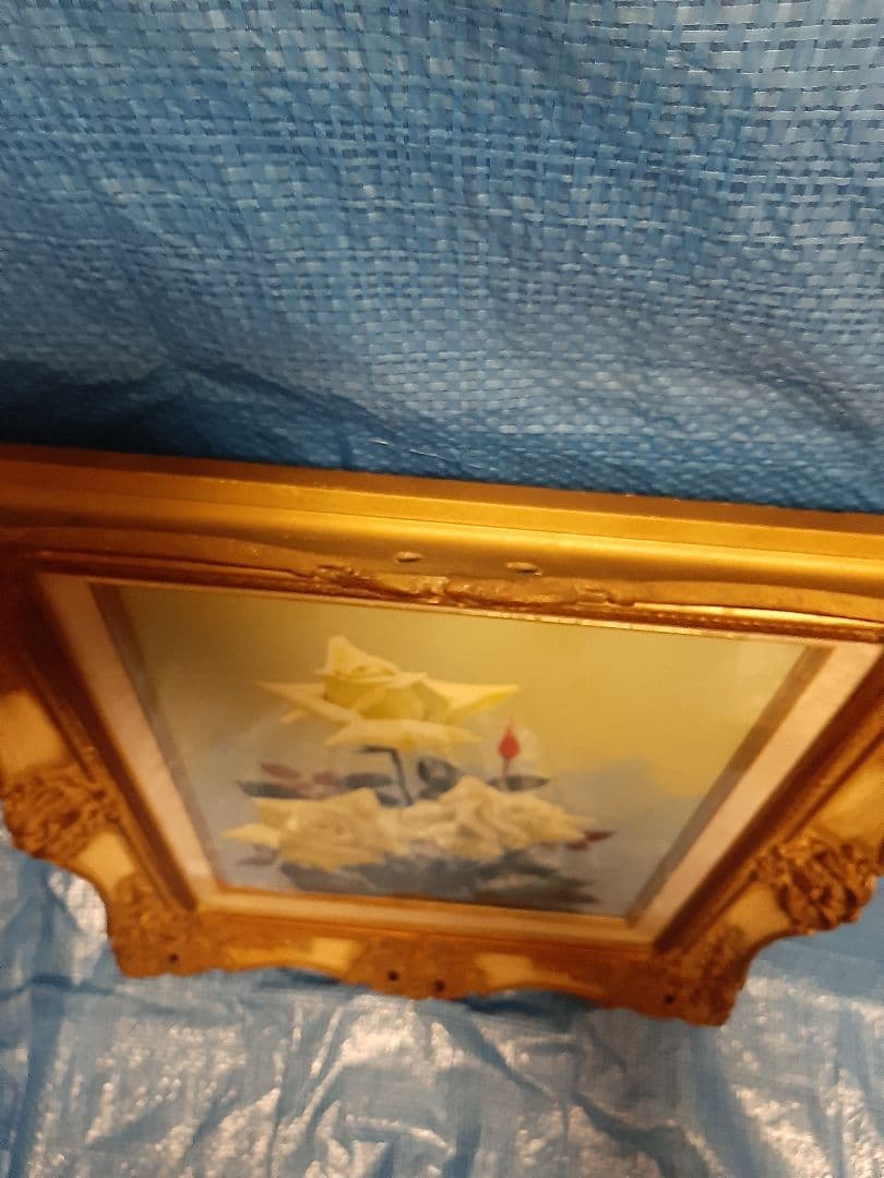 今泉一郎 油彩画 花 バラ 薔薇 油絵