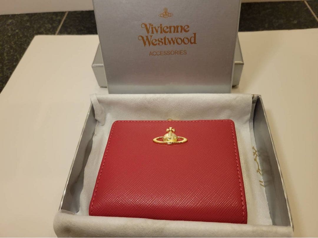 新品 Vivienne Westwood 二つ折り財布 PEACH