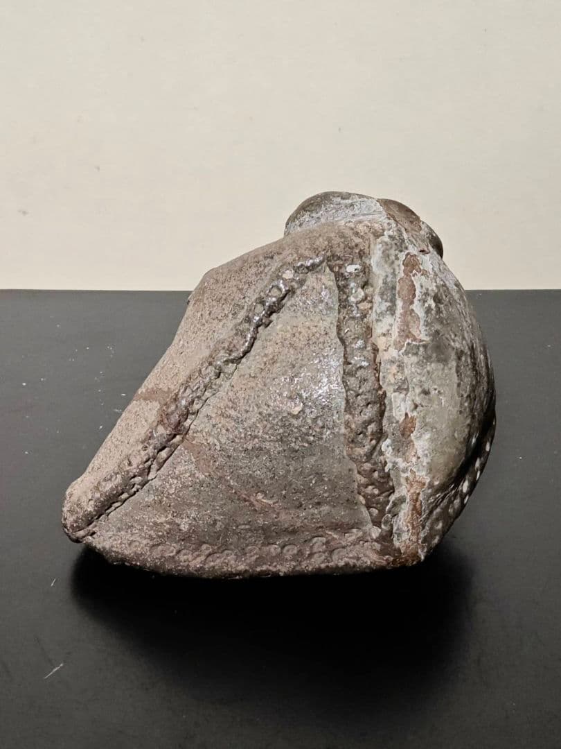 革袋型須恵器残欠　考古発掘品　稀少　古美術　花呼ぶ器