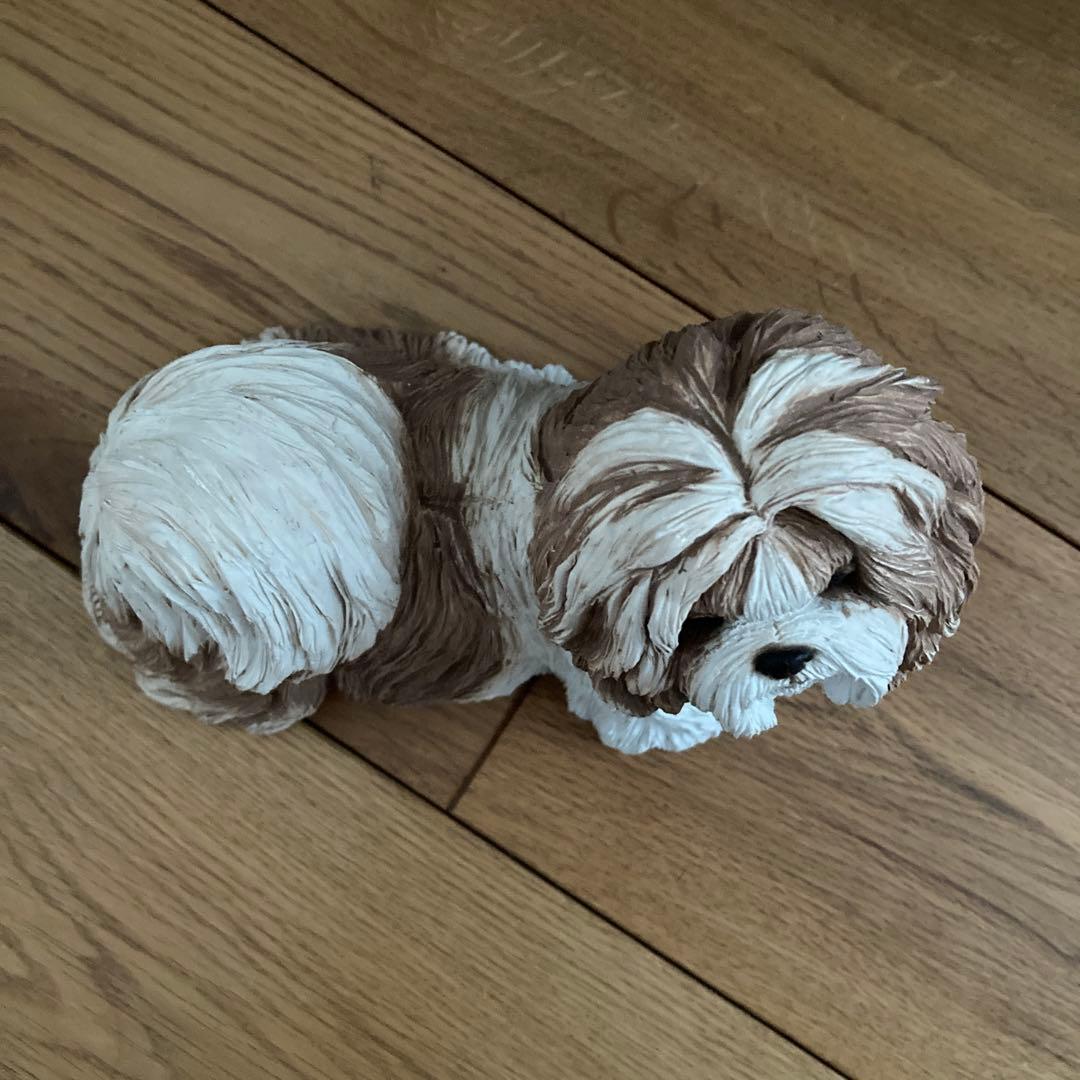 サンディキャスト社製 シー・ズー（ゴールド＆ホワイト） 置物