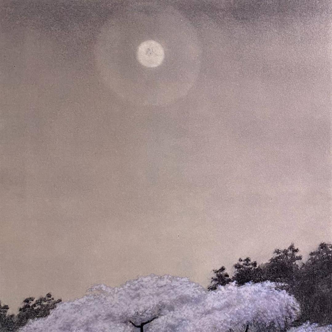 大山忠作、【春宵爛漫】、希少な額装用画集より、新品額装付、状態良好