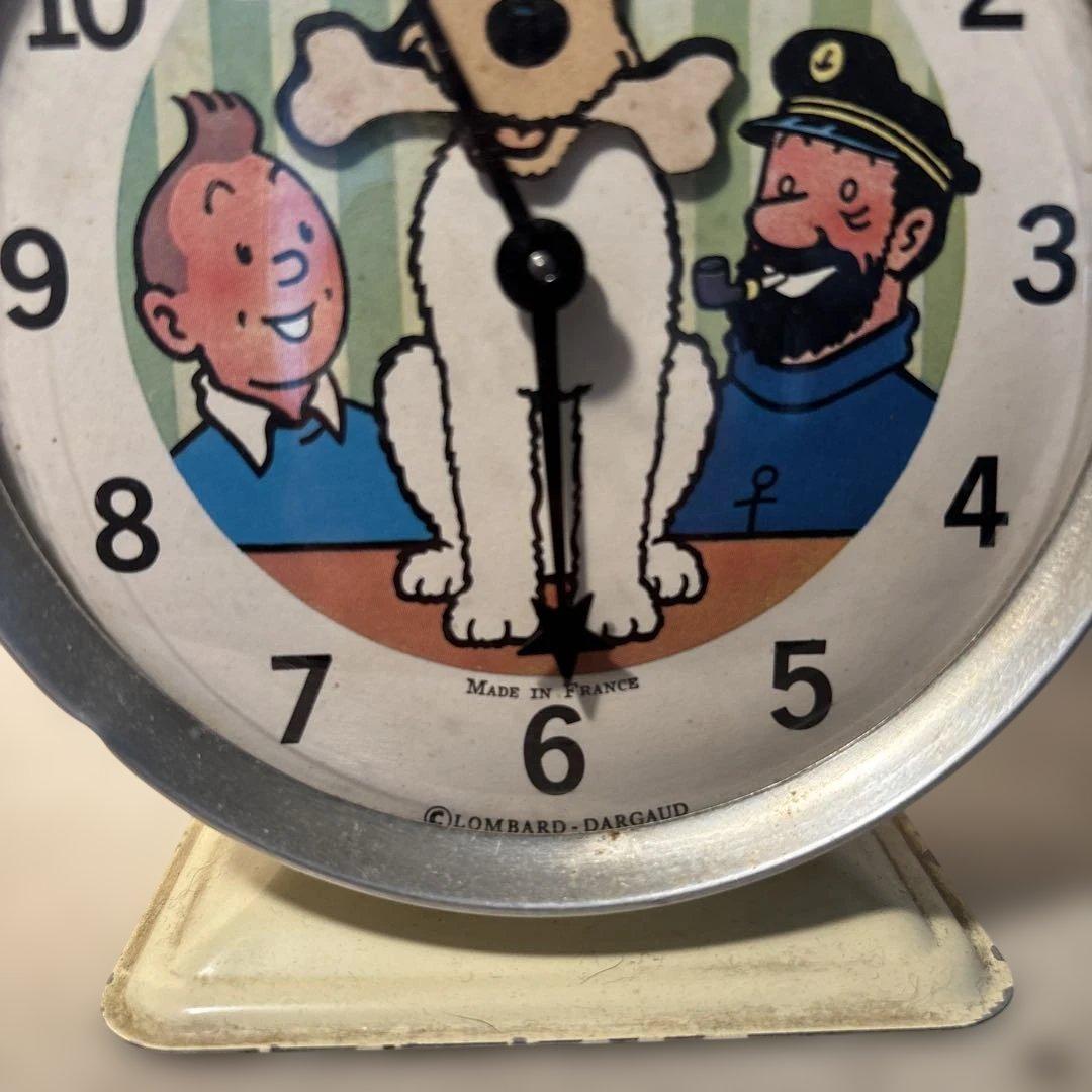 週末限定値段 希少品 フランス BAYARL社タンタンの冒険 置き時計フランス製