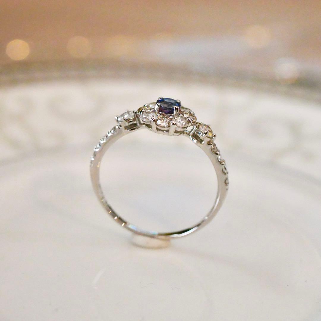 ちかいわ様♡【新品】ブラジル産 アレキサンドライト Pt950 リング 鑑別書付