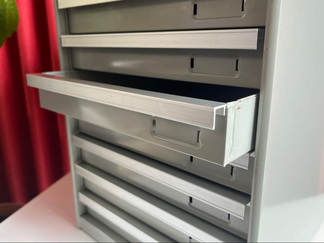 ヴィンテージ UCHIDA 10段 スチールチェスト インダストリアル モダン