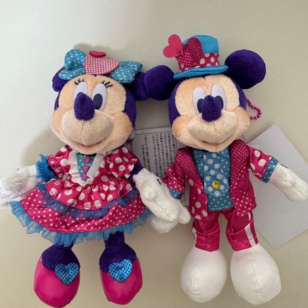 ディズニー パルパルーザ ミニー ミッキー ぬいぐるみバッジ ぬいば