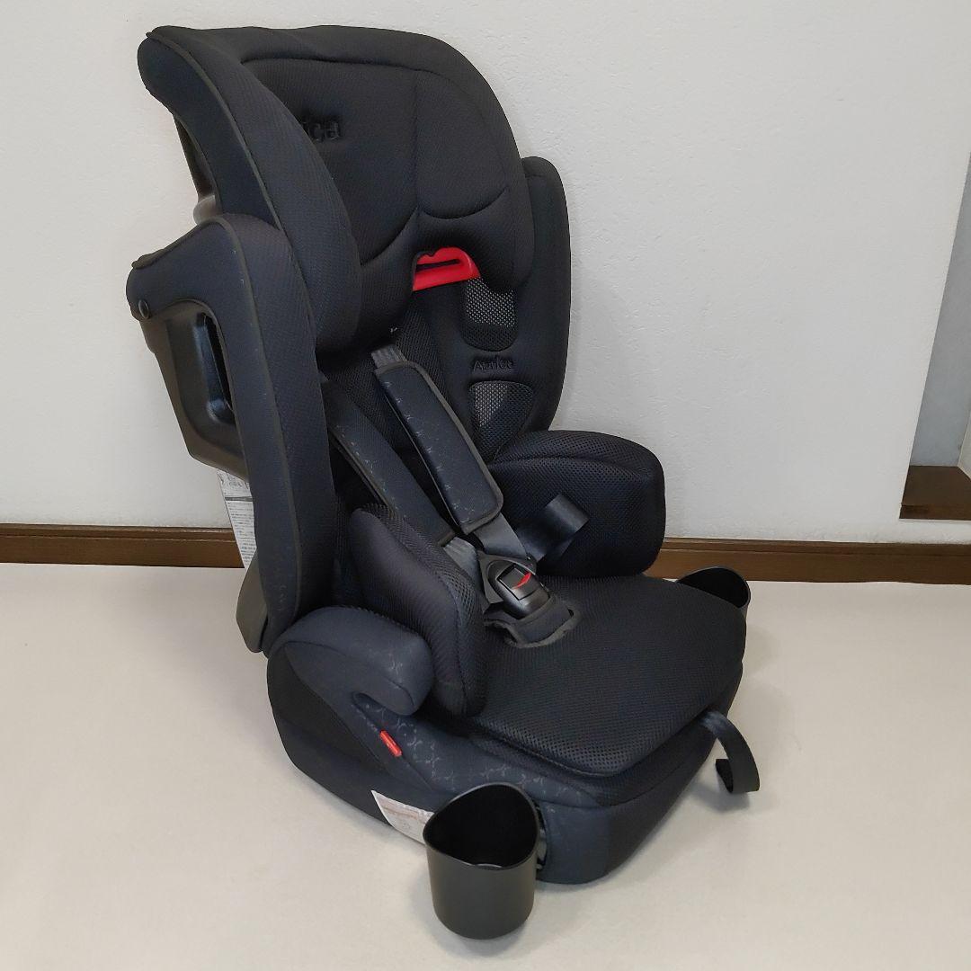美品　付属品完備　アップリカ　エアグルーヴ プラス　ジュニアシート　ブラック
