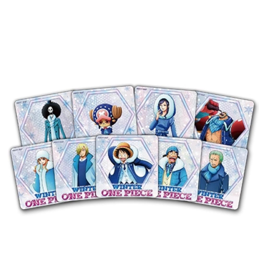 ワンピース winter コースター ルフィ ゾロ サンジ ナミ ロビン