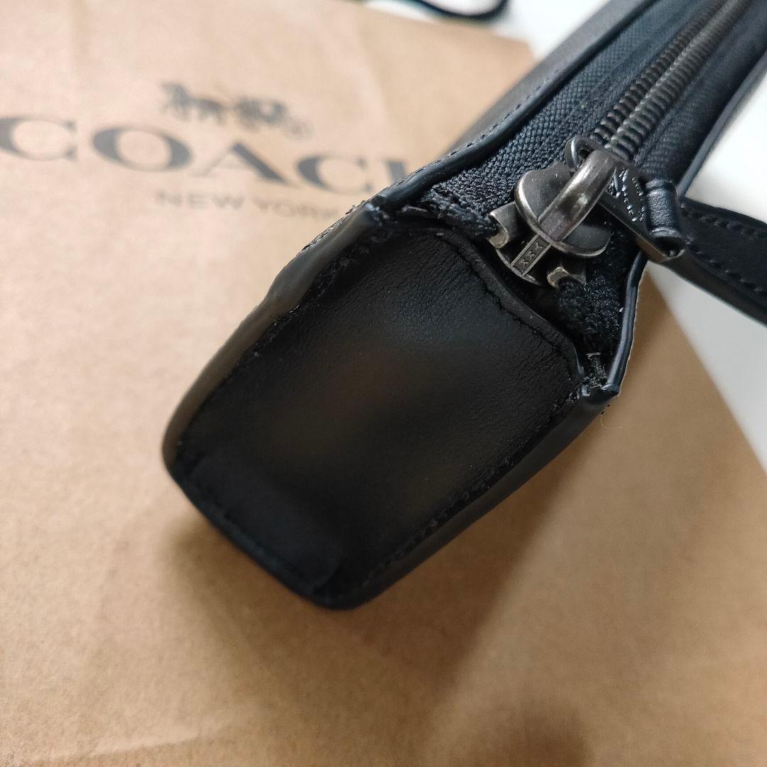 COACH コーチ ペンケース 筆箱 シグネチャーキャンバス ブラック 新品