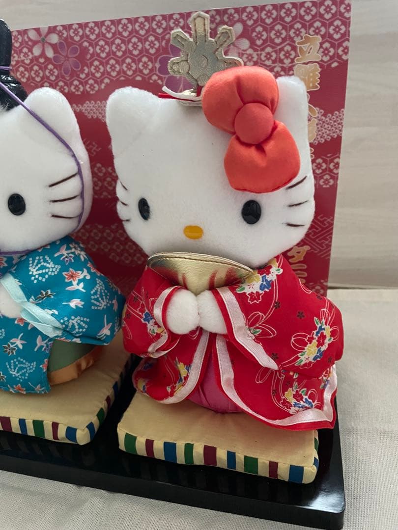 平成　レトロ　サンリオ　ハローキティ　ダニエル　雛人形　ぬいぐるみ