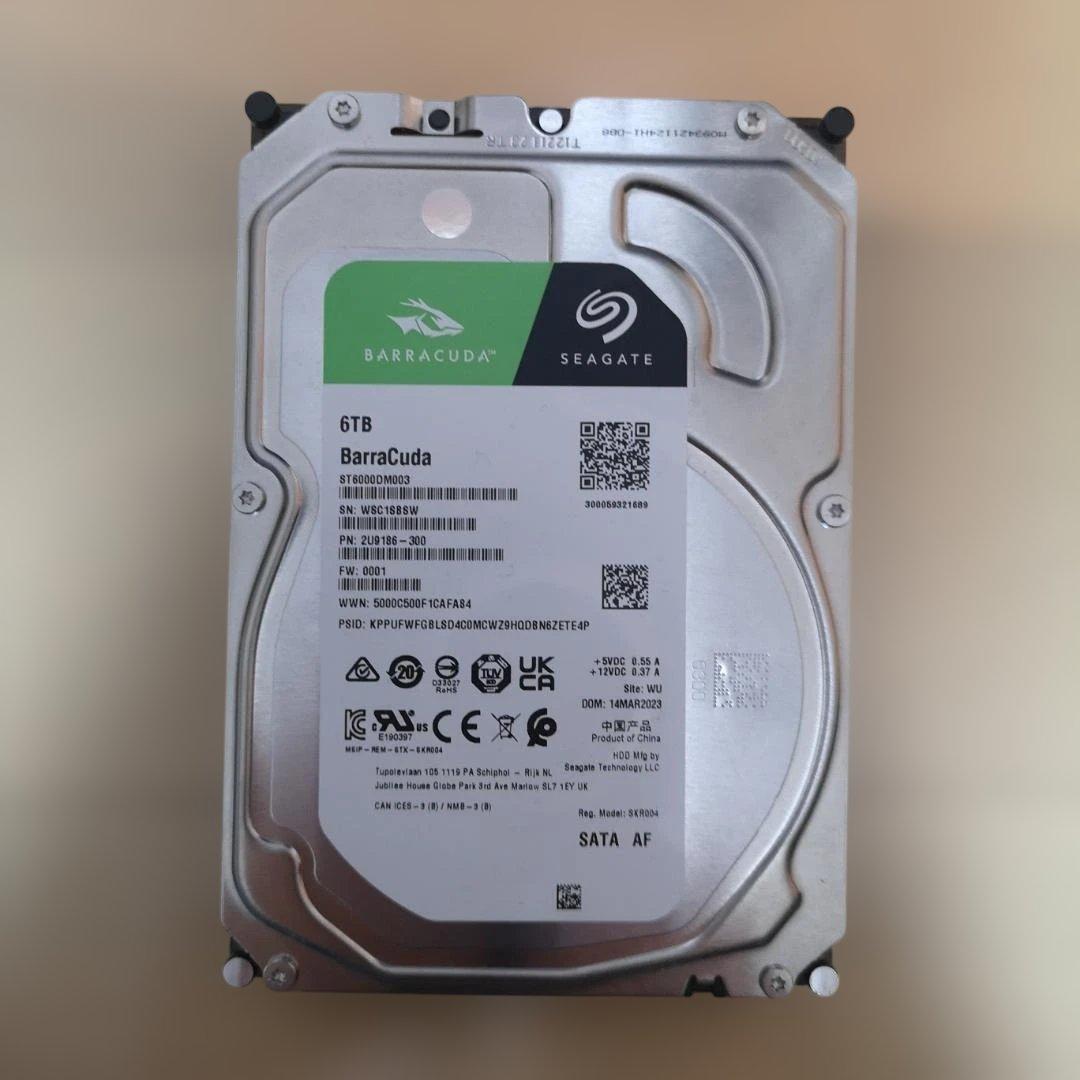 Seagate Barracuda 6TB 内蔵型HDD - メルカリ
