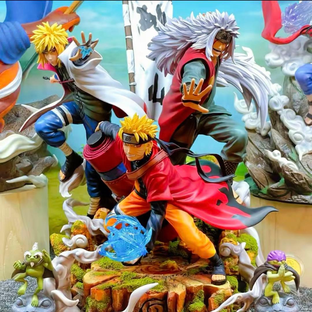 41cm NARUTO 自来也 波風ミナト ナルト フィギュア ガレージキット