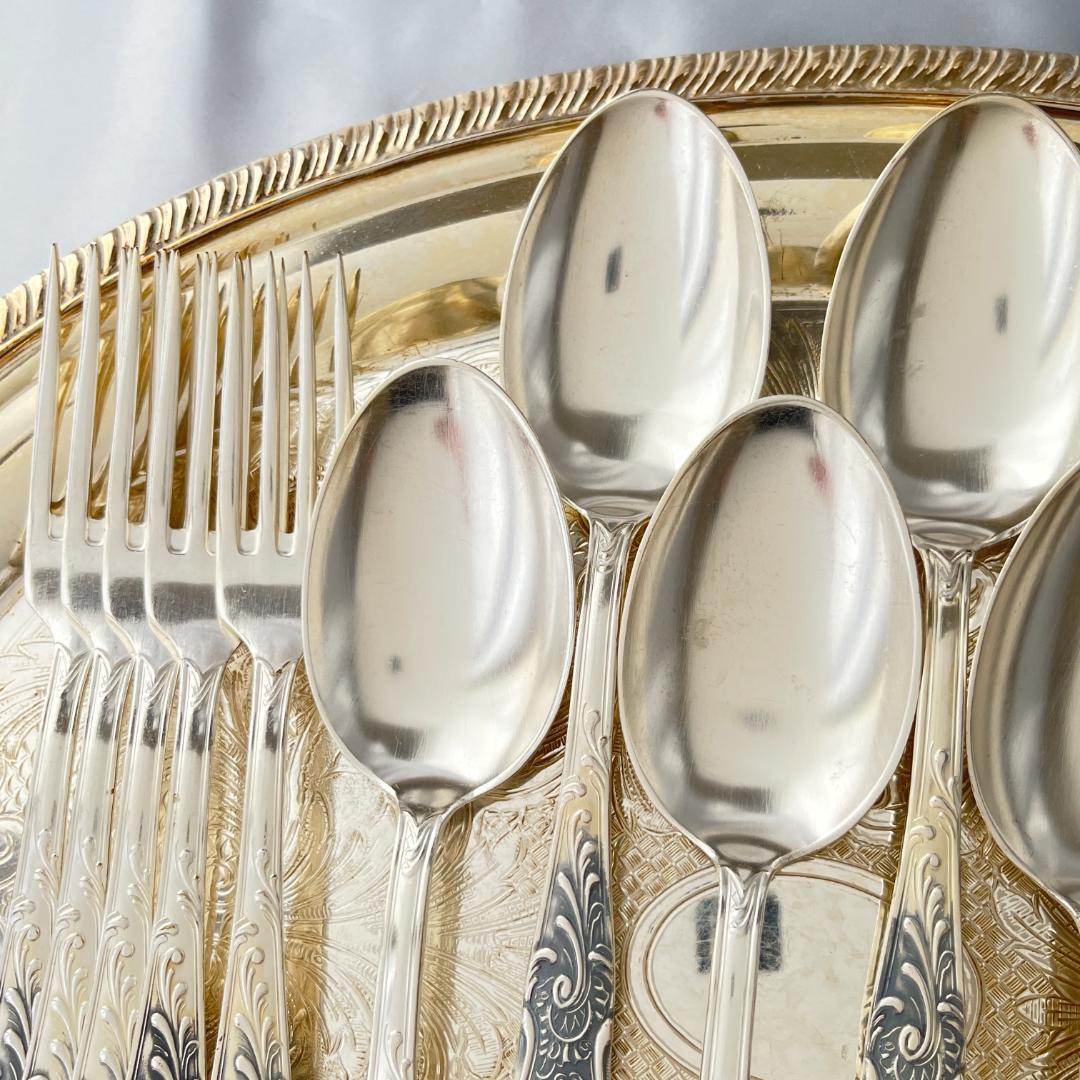 【ドイツ】ディナーセット 15本【シルバープレート】