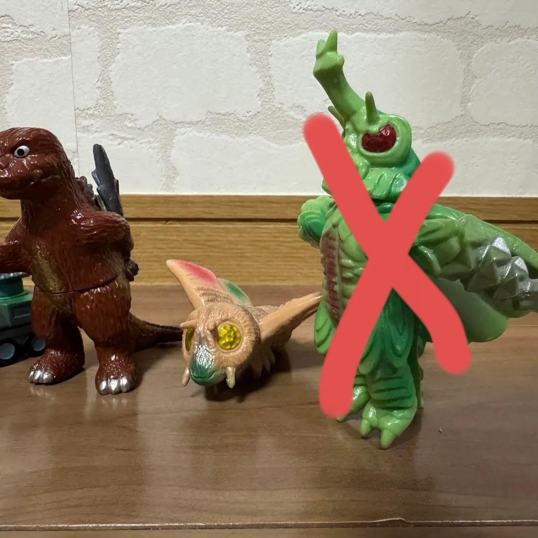 マーミット ミニソフビ 4点セット ゴジラ モスラ メガロ飛行 メーサー