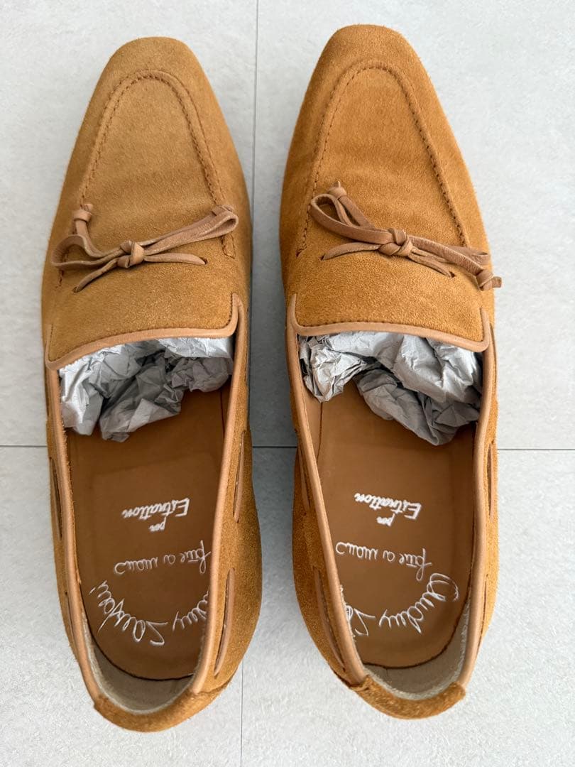 サントーニ　Santino ブラウン スエード ローファー