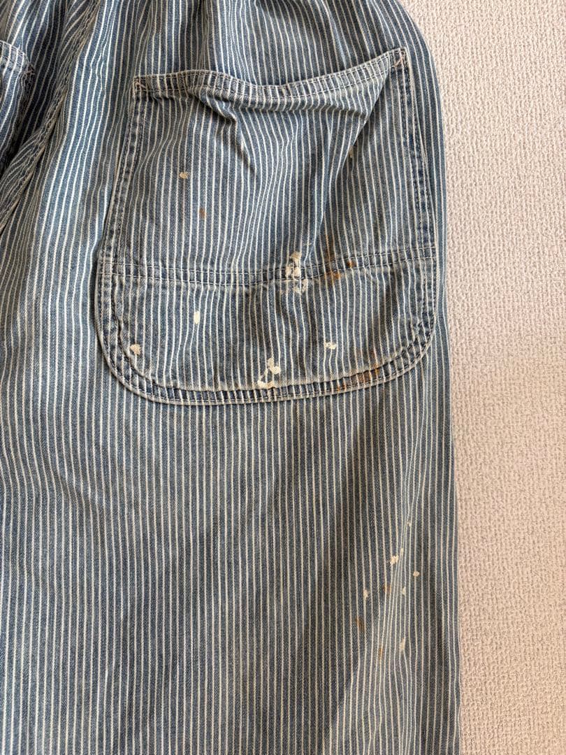 デニムダンガリー DENIM DUNGAREE ヒッコリーリメイクパンツ 01 楽天
