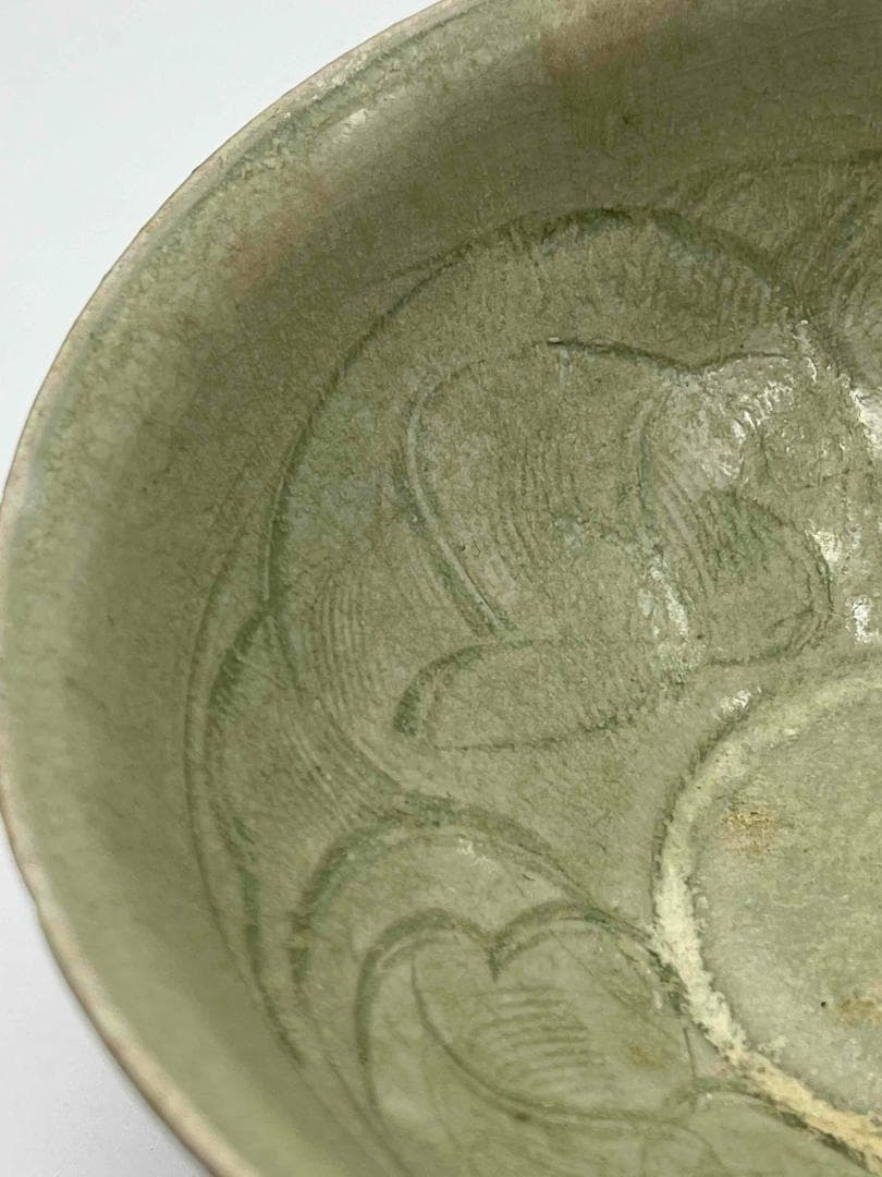 宋時代 青磁 耀州窯刻花碗 鉢 茶碗 唐物 古賞物 時代物(